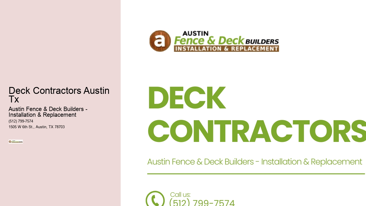 Deck Contractors Austin Tx